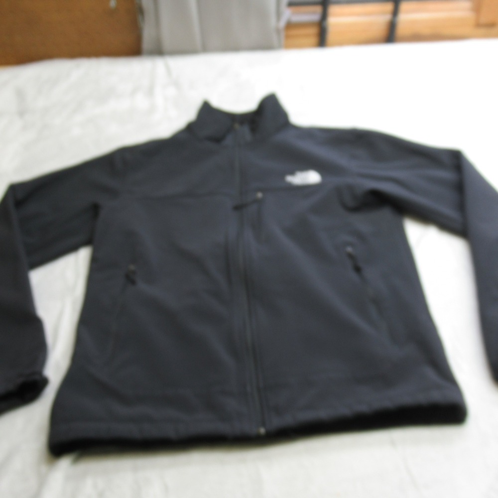 North Face Jacket Men Small Black Softshell Full … - image 1